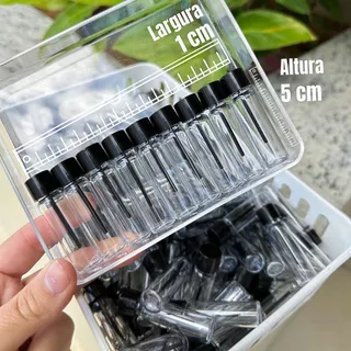 Kit 50 Peças Frasco Pet 4ml C/ Tampa Amostra De Perfume Provador Recipiente Tamanho Viagem Fragancia em Oferta na Shopee