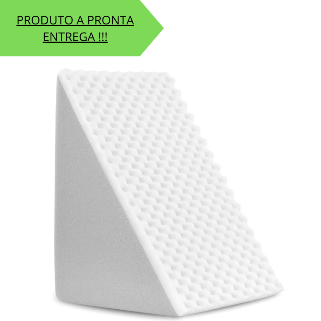 Travesseiro Encosto Triangular Repouso Leitura Capa Com Ziper