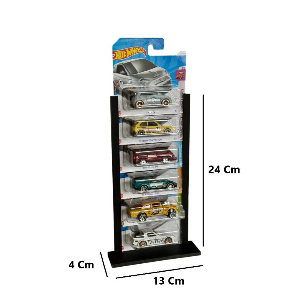 Display Expositor Hot Wheels Impresso em 3D - Suporte para 6