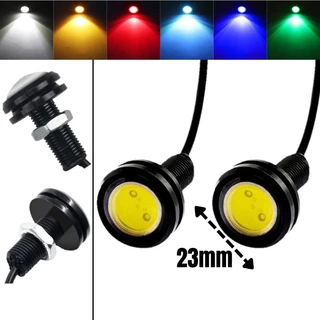 ( 1 Par ) Olho de Águia/gato 23mm LED parafuso Drl À Prova D'água 12V em Oferta na Shopee