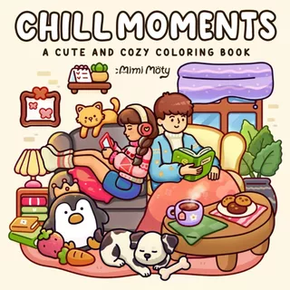 Chill Moments - 35 Desenhos para Colorir em Oferta na Shopee