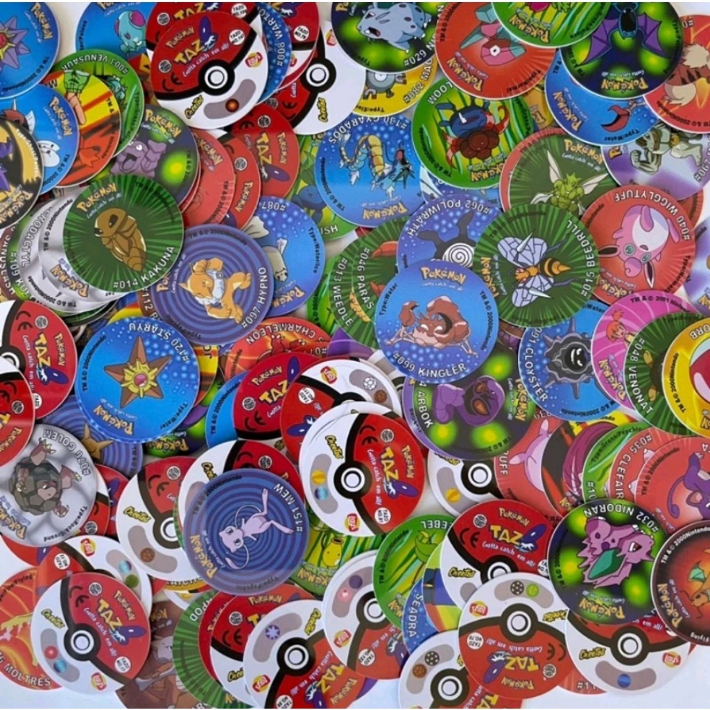 Tazos Pokemon ELMA CHIPS Primeira Edição Novos Tazos anos 2000 ...