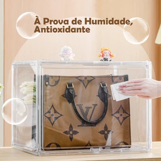 Kit 4 Caixa Organizadora De Tênis Inteira De Acrílico Sneaker Box Com Magnética