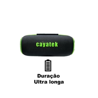 Caixinha de som Bluetooth CAYATEK prova a Água 60W Alto Falante Duplo e Luz RGB boa SOM-0218 em Oferta na Shopee