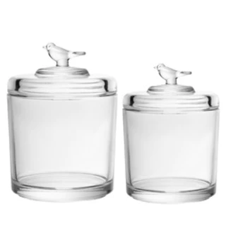 Bomboniere de vidro cristal Bird Wolff Rojemac