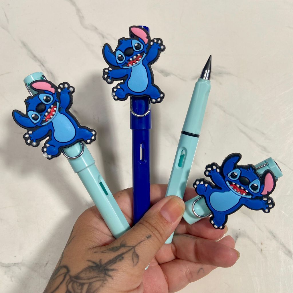Lápis infinito do Stitch, material escolar, grafite, papelaria fofa ...