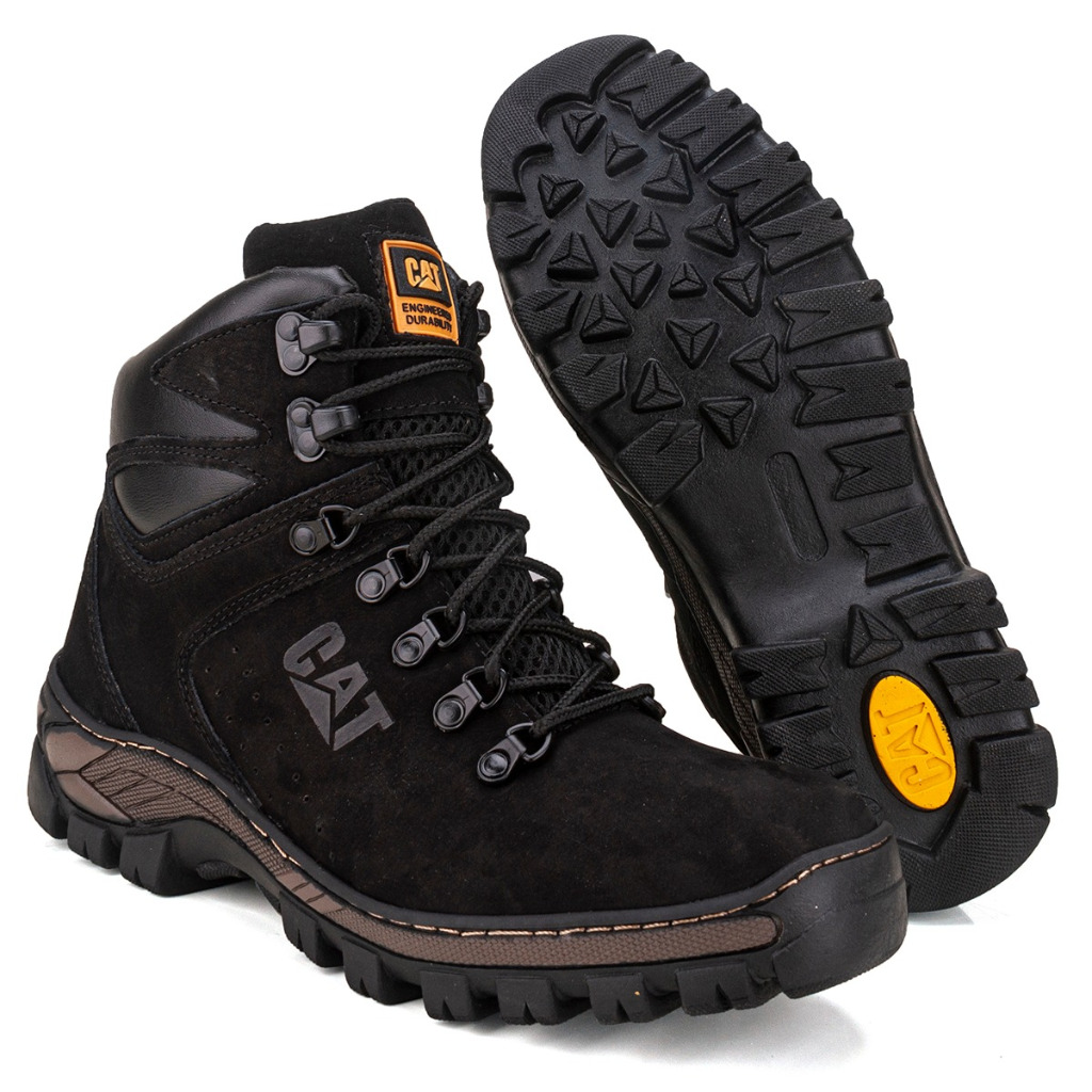 Bota Cat Exclusiva Masculina Couro Arizona Caterpillar | Shopee Brasil