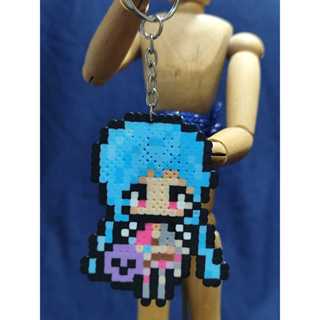 Chaveiro Jinx (League of Legends) Perler / Hama Beads | Shopee Brasil