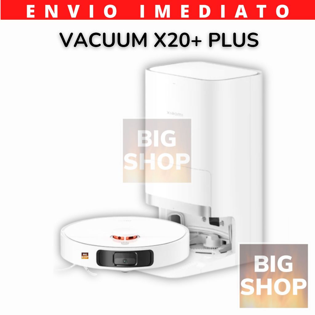 Robô Aspirador Xiaomi Robot Vacuum X20 Plus - 6000Pa Sucção, Navegação LDS Inteligente Tudo-em-Um