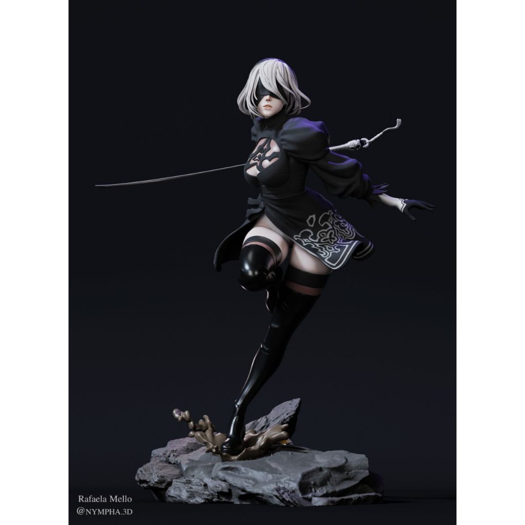 2b NIER AUTOMATA action figure ANUNCIO V2