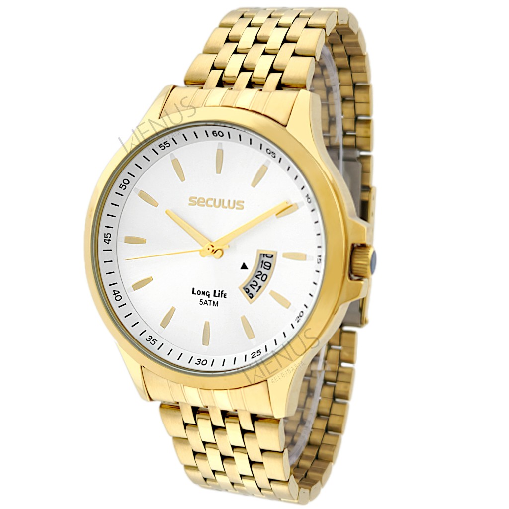 Relógio Seculus Masculino De Pulso Original Moderno | Shopee Brasil
