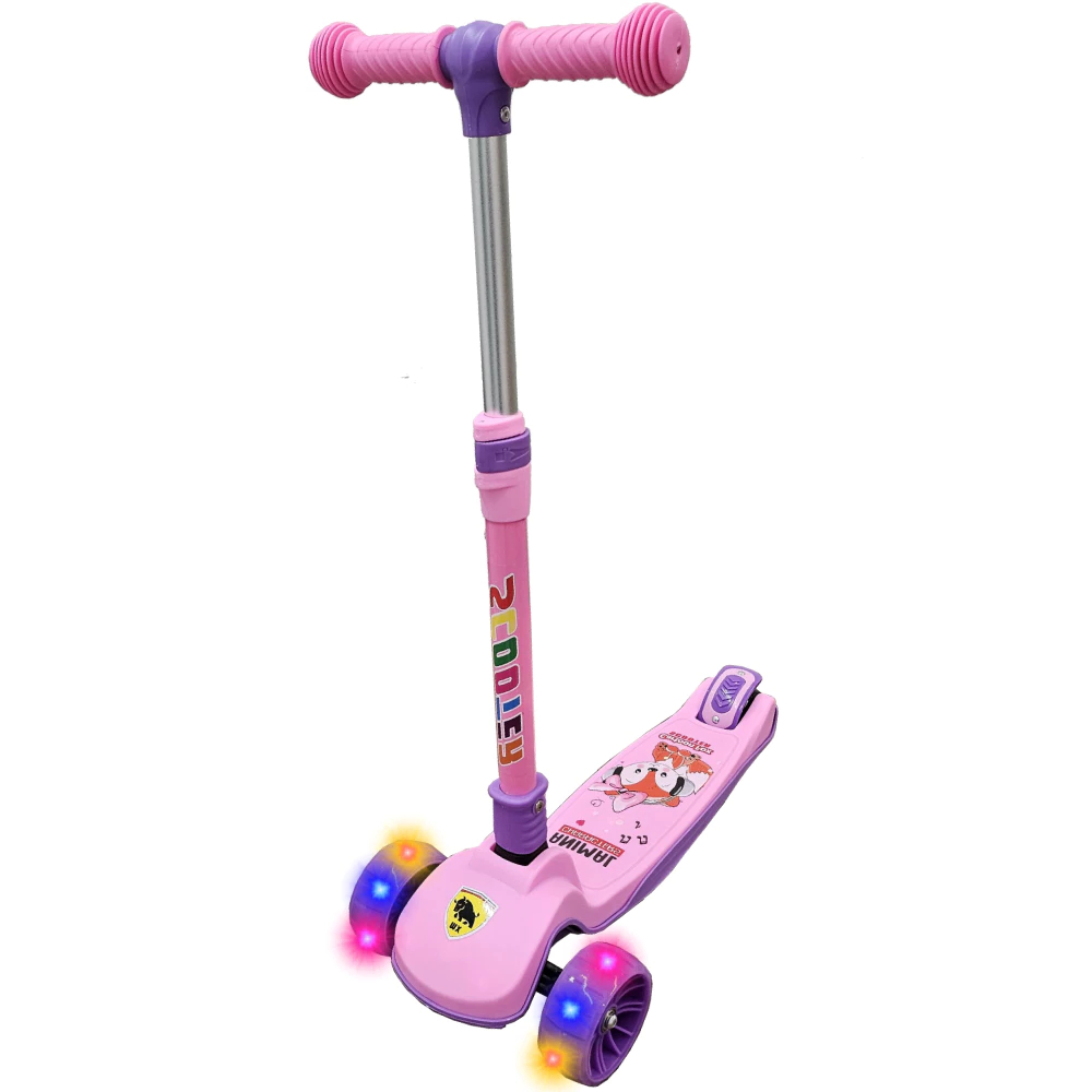 Patinete Infantil C/ Rodas LED Premium Suporta 100kg Para Crianças de 4 ...