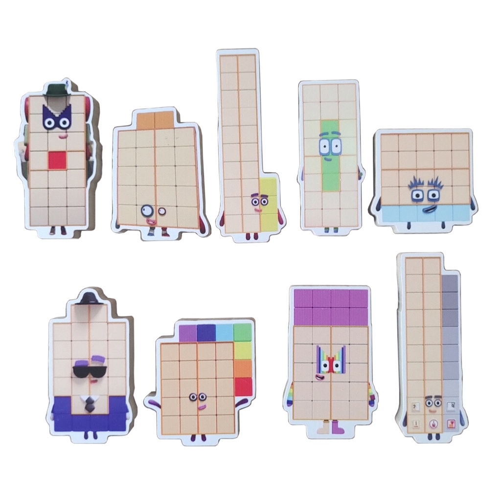 Numberblocks personagens em madeira 21 ao 29 param em pé | Shopee Brasil