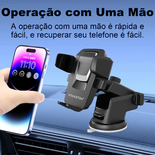 Suporte Celular GPS Veicular Carro Universal Automóvel Saída Ar Grampo Ajustável Hmaston Original