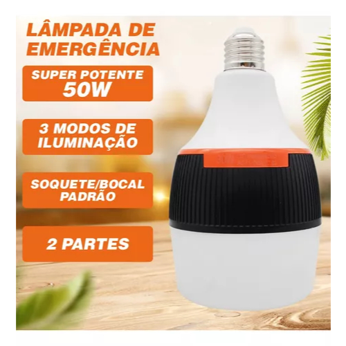Super lâmpada de emergência BL-599 50w 6h ligada após faltar Super lâmpada de emergência BL-599 50w 6h ligada após faltar