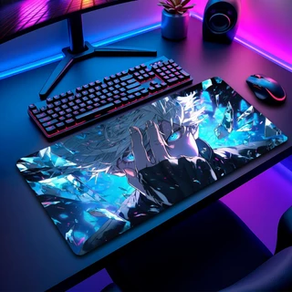 Mouse Pad Gamer Jujuts Kaise Antiderrapante Grande 70x35 80x35 90x40 90x50 cm Jogos Anime Borda Costurada M779