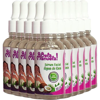 KIT 10 SÉRUM FACIAL ÁGUA DE COCO Q BELA MANUELA HIDRATAÇÃO E AÇÃO ANTIOXIDANTE