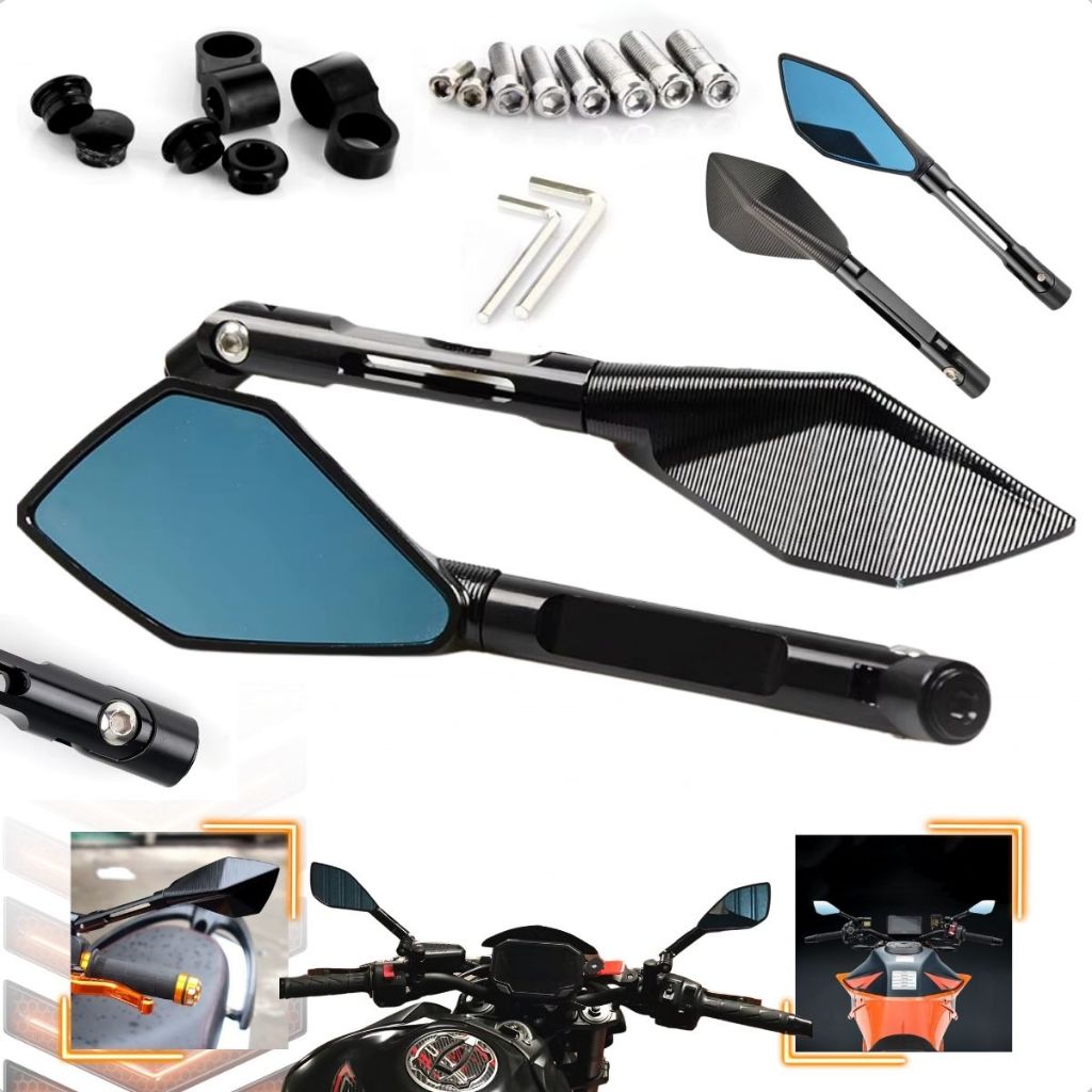 Retrovisor Manopla Moto Esportivo Titan Fazer 250 Cb300 Naked Universal