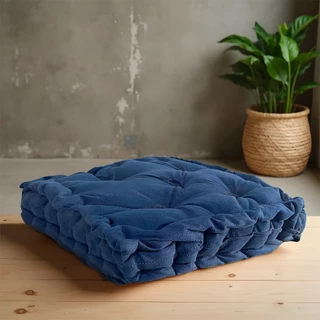 Almofada Futon Turca para Banco e Palhetes de Madeira Tecido Sued 40X40x12 cm