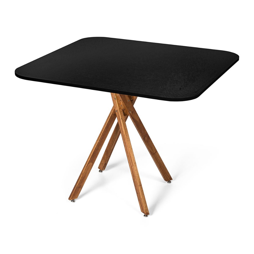 Mesa de Jantar Madeira Cozinha 90x90 4 Lugares Picasso Apartamento