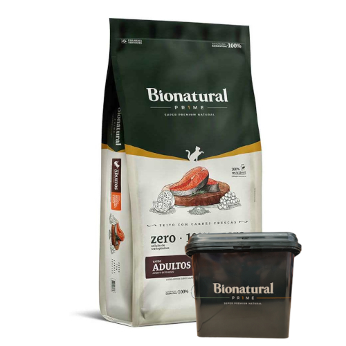 Kit Ração Bionatural Prime 7,5kg para Gatos Castrados - Sabores Salmão ...
