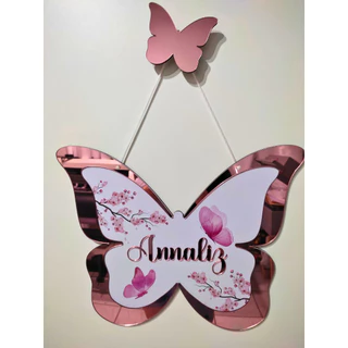 Bebê Porta Maternidade Borboleta Quarto Bebê Enfeite em Oferta na Shopee