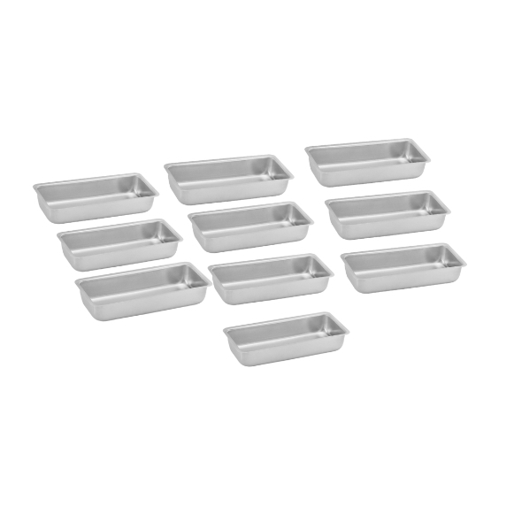 Kit com 10 peças Assadeiras Retangular Pão nº1 - Estamparia 