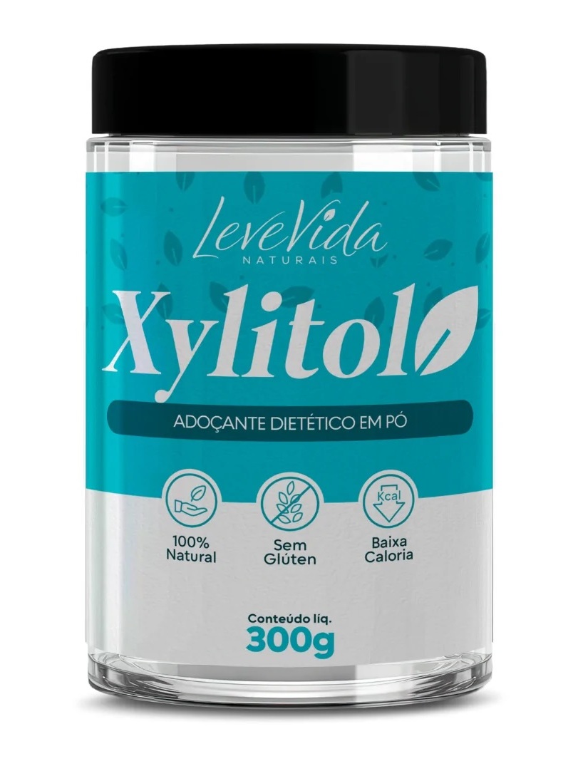 Adoçante Dietético Xylitol Xilitol Chilitol Natural 300G Não Amarga ...