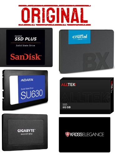 SSD 128gb/240gb/256/480/500/512/960/1Tb Kingston,Sandisk,Crucial