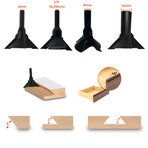 Fresa Invertida Para Puxador Cava 45º Para Tupia Manual | Shopee Brasil