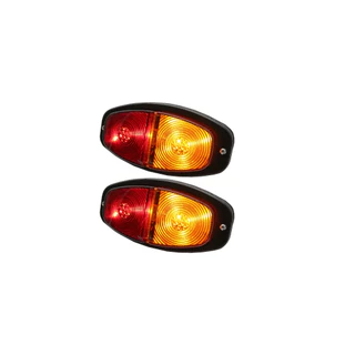 Par De Lanternas Estilo Canoinha Led - Para Carretinhas GL1007LED em Oferta na Shopee