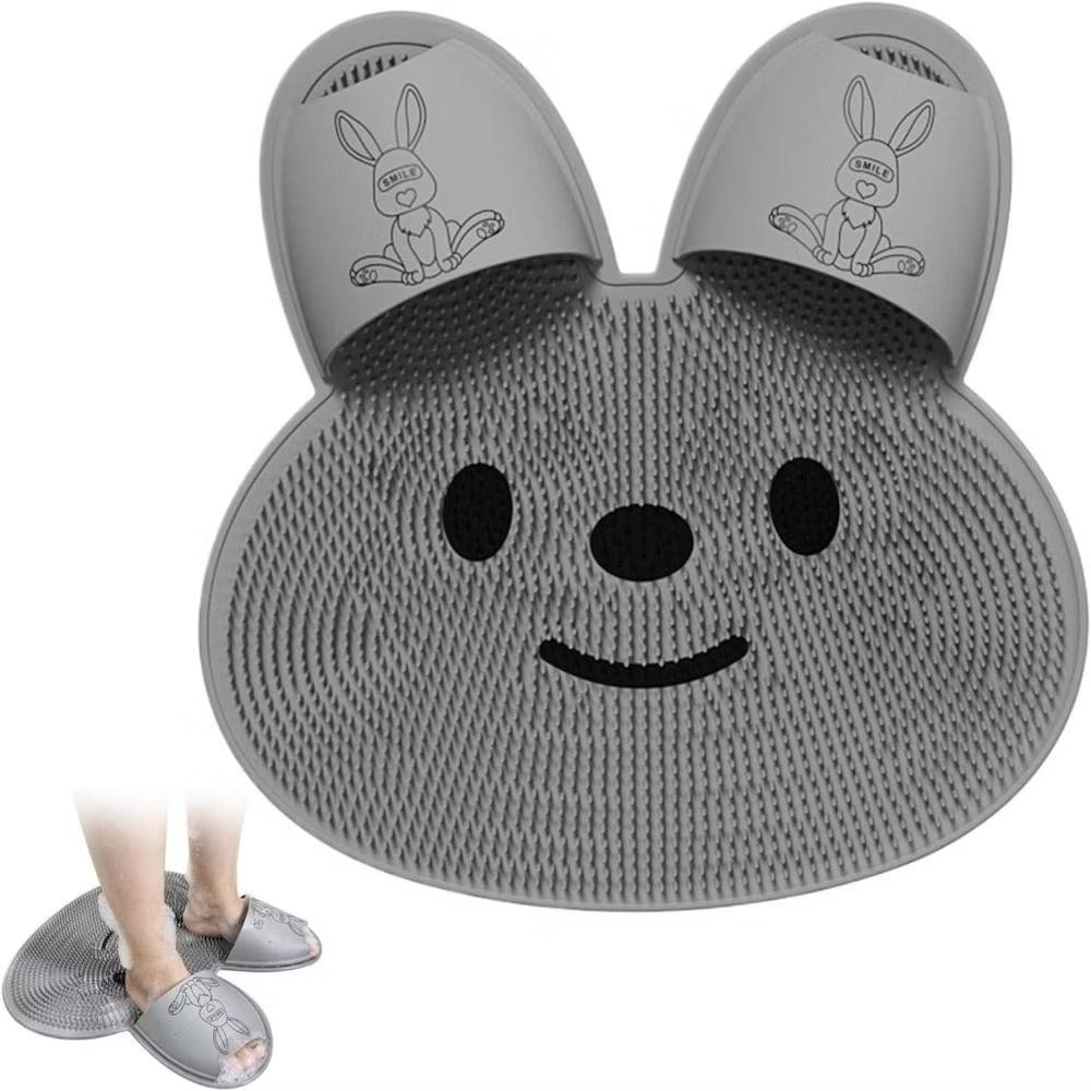 Imagem do produto Tapete de Banheiro Multiuso Para Pés de Massagem Antiderrapante Formato Coelho 7