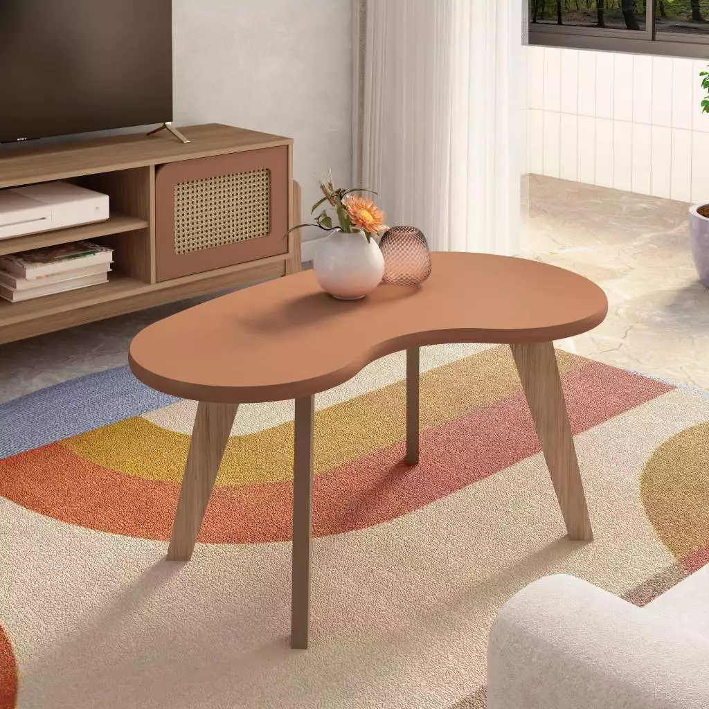 Mesa de centro orgânica