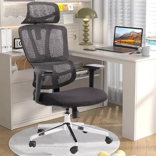 【Daksan】Cadeira De Escritório Ergonômica Com Estofamento Em Malha