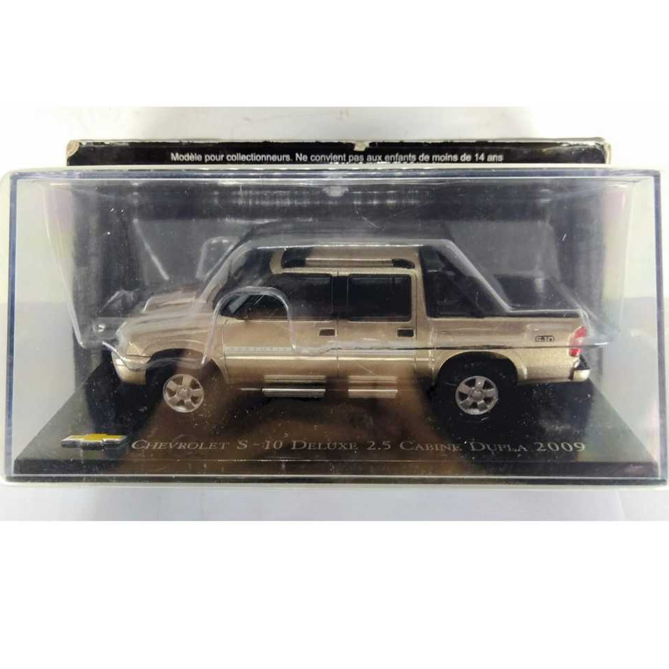 Miniatura Chevrolet Collection S10 Deluxe 2.5 Cabine Dupla 2009 Escala ...