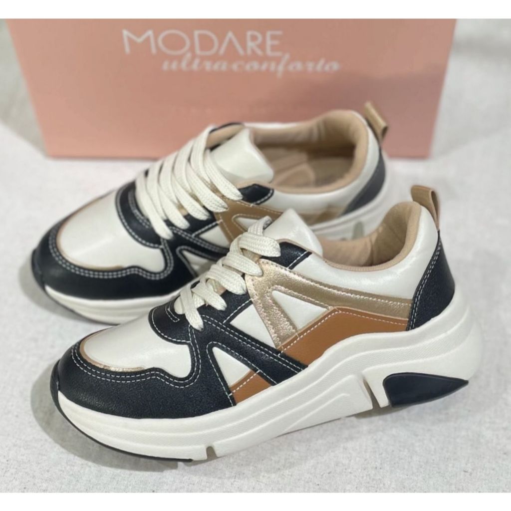 Tênis Modare Casual Feminino Ultra Conforto 7401.102 Branco | Shopee Brasil