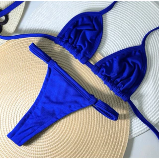 Biquíni Feminino Marquinha de Fita Fio Dental Cortininha Verão em Oferta na Shopee