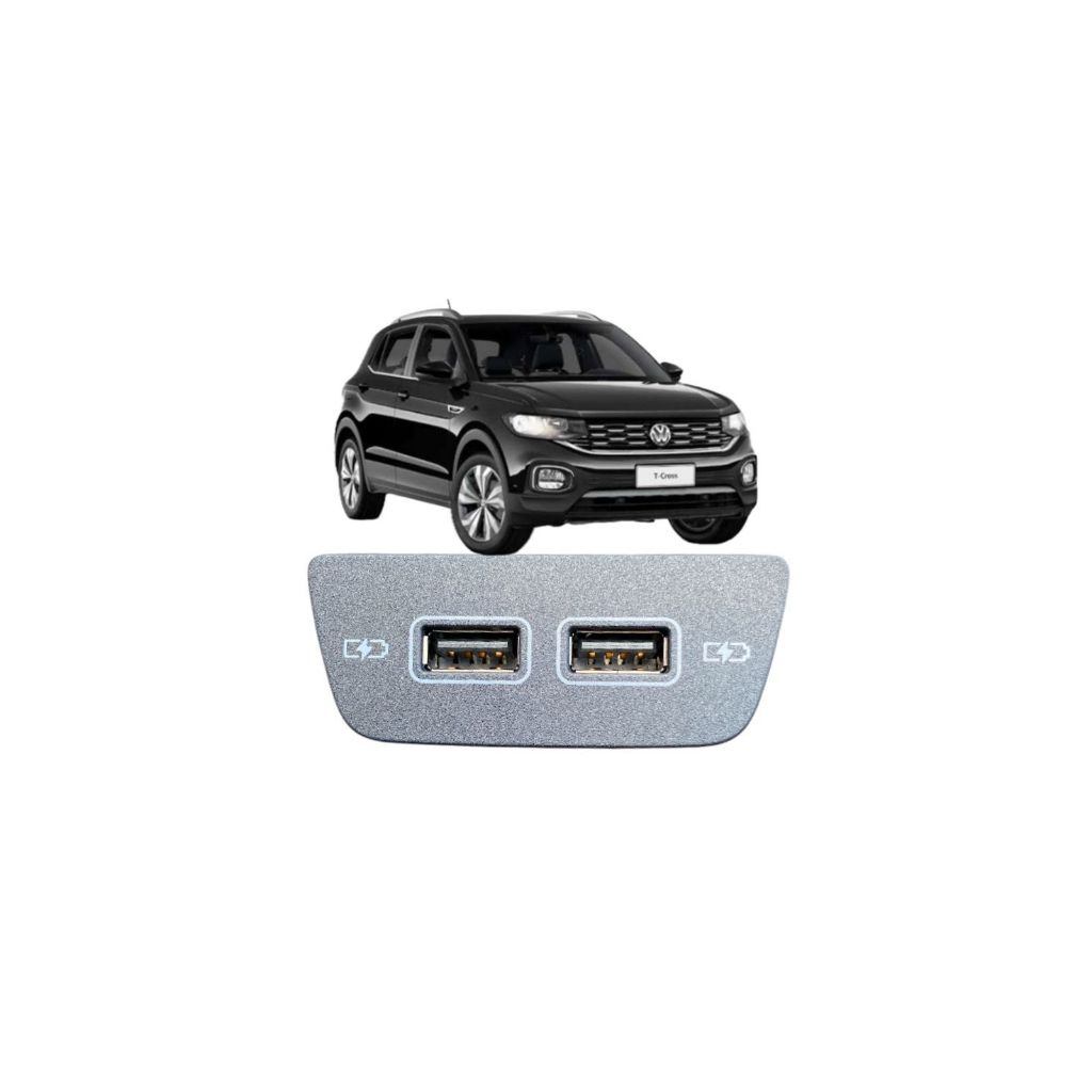 Entrada adaptador USB duplo T-cross novo original 2G0035954
