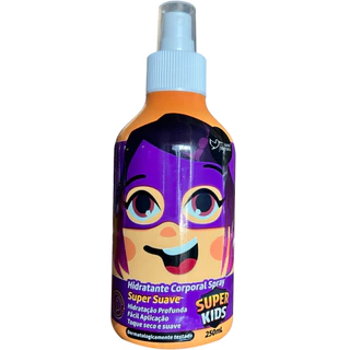 Hidratante Corporal Spray Super Kids Suave Fragrance Hidratação para a Pele