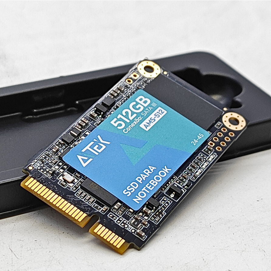SSD Aitek 256GB e 512GB mSATA III Alta Performance e Durabilidade