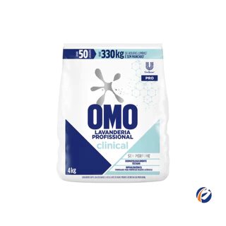 Lava Roupas em Pó Clinical sem Perfume 4kg Omo