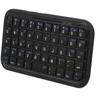Teclado Sem Fio Recarregável Preto Slim Mini Bluetooth 49 Teclas p. iPad Smartphone Tablet Laptop