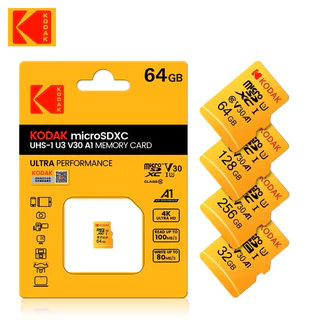 Cartão Micro SD Kodak 128GB/256GB, Mini SD, Class10, Alta Velocidade, Gravação, Super Compatibilidade, Telefone, Câmera