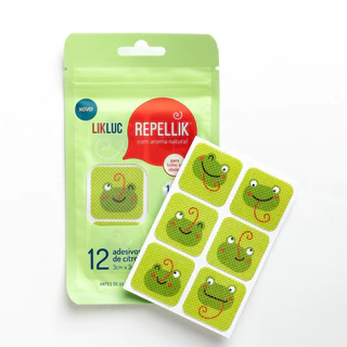 Cartela Com 12 Adesivos Repelente Likluc Repellik Repelente em adesivo infantil em Oferta na Shopee