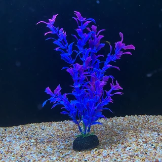 Planta Artificial Decorativa Para Aquário Roxa 20CM S828