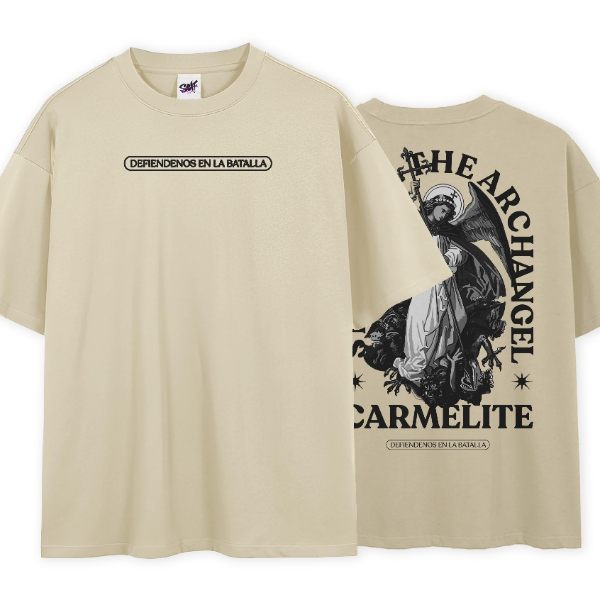 Camiseta Oversized St Michael Arcanjo Na Batalha Streetwear