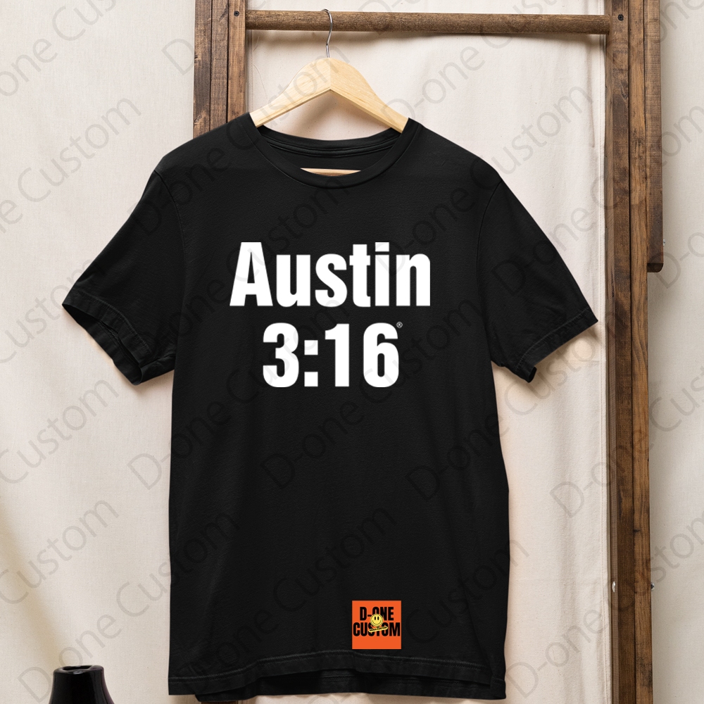 スポーツ選手 stone cold3:16 Camisa Camiseta Stone Cold Austin 3:16 King of the Ring Lutador
