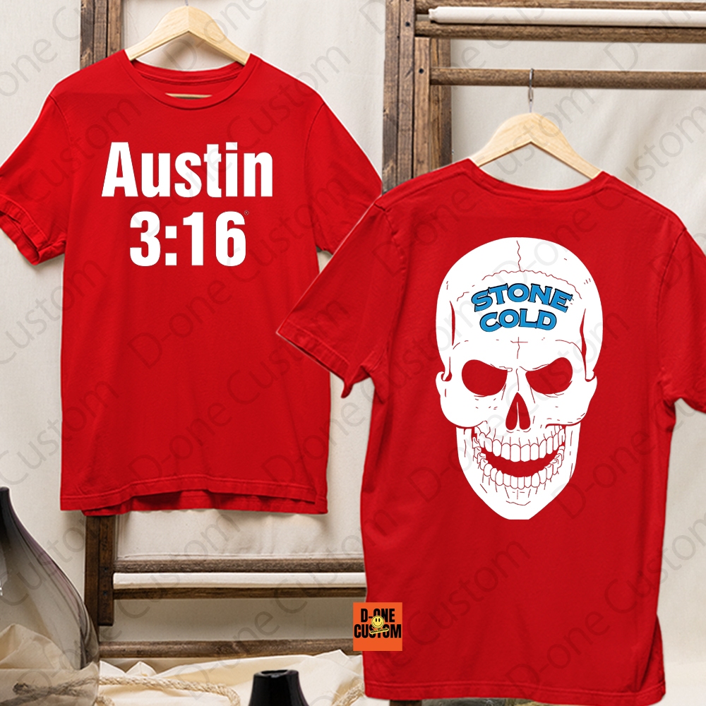 スポーツ選手 stone cold3:16 Camisa Camiseta Stone Cold Austin 3:16 King of the Ring Lutador