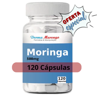 Moringa Oleifera 500mg Suplemento 120 Capsulas 100% Pura
