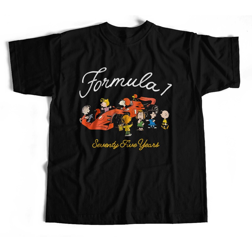 Camiseta Formula 1 F1 Snoopy Peanuts Grand Prix | Shopee Brasil